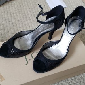 jcrew glittery strappy heels
